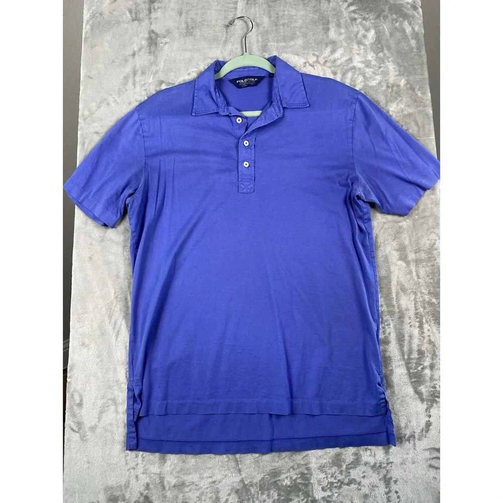 Ralph Lauren Polo‎ Golf Shirt Mens M Purple 4 Button. No Logo